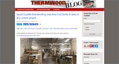 Desktop Screenshot of blog.thermwood.com